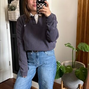 Scott Ellis cotton Collared Rugby Sweatshirt. Unisex. M